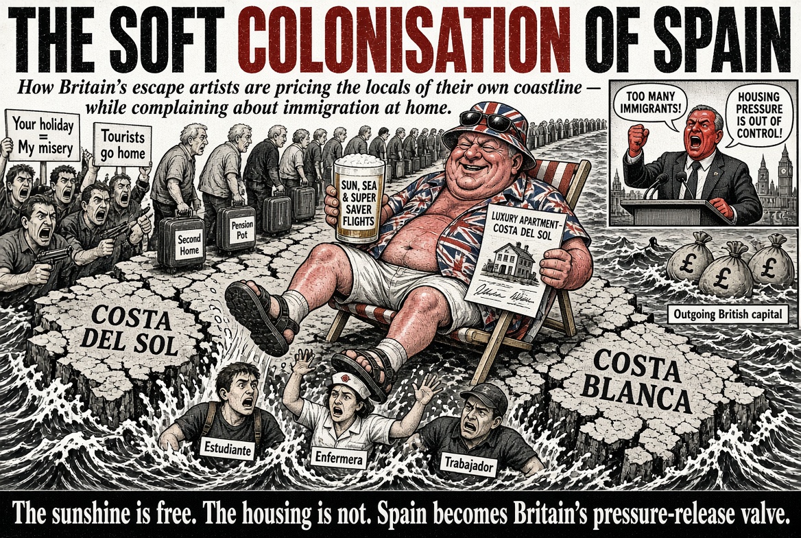 The Soft Colonisation of Spain: How Britain’s Escape Artists Are Pricing Spaniards Out of Their Own Country